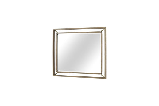 Elure Wood & Metal Mirror