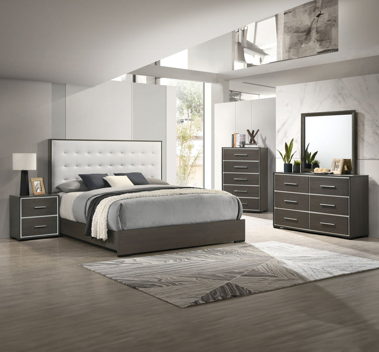 Sharpe - King 5 Piece Bedroom Set - Dark Gray