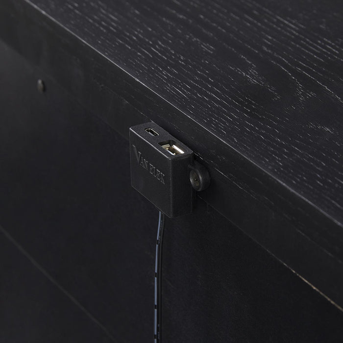 Elure 3-Drawer Nightstand- Peppercorn