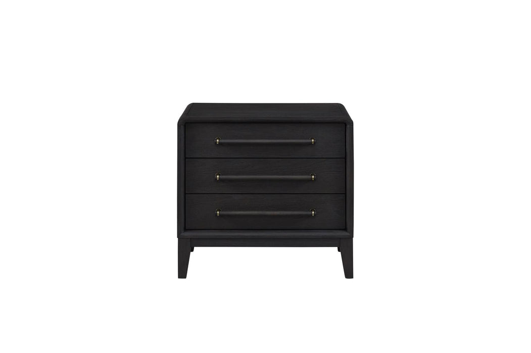 Elure 3-Drawer Nightstand- Peppercorn
