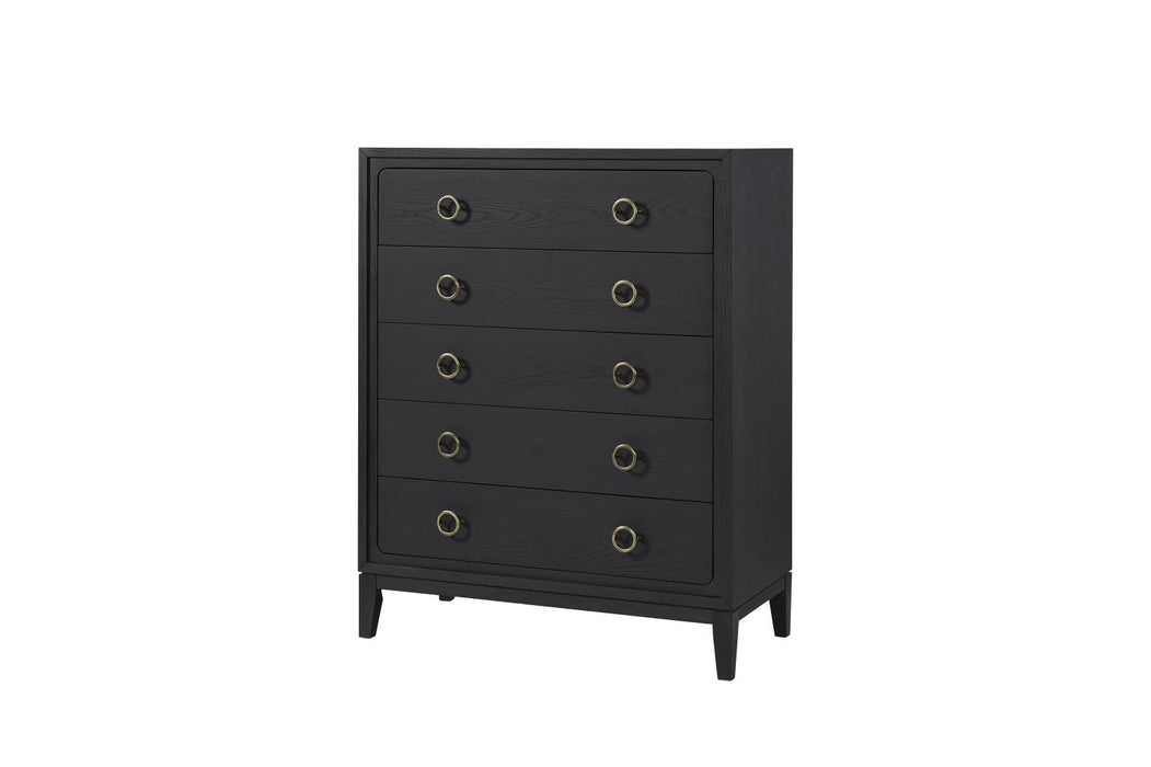 Elure 5-Drawer Chest- Peppercorn