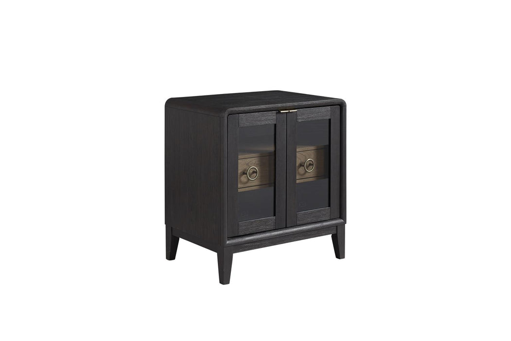 Elure Glass Door Nightstand