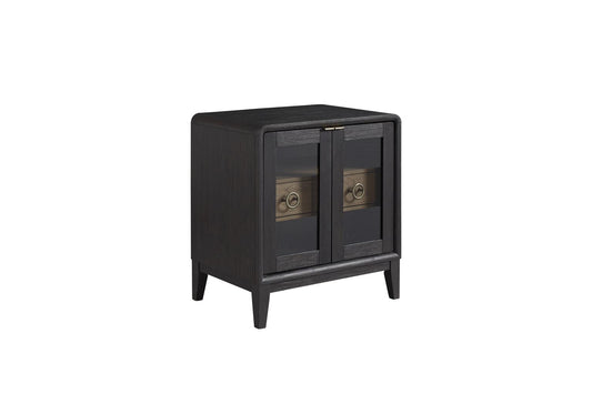 Elure Glass Door Nightstand