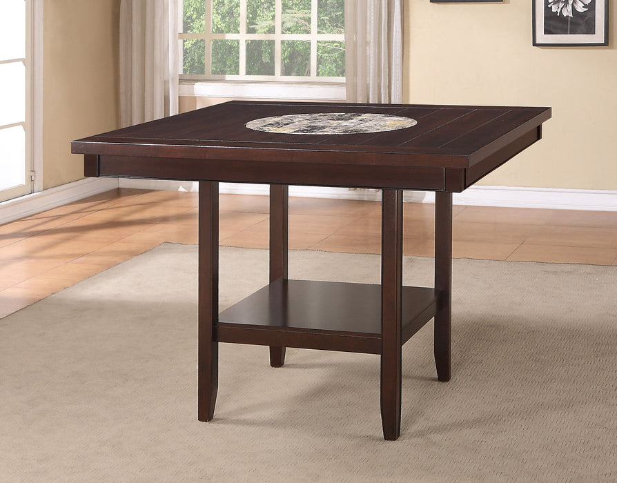 Fulton - Counter Height Table - Dark Brown
