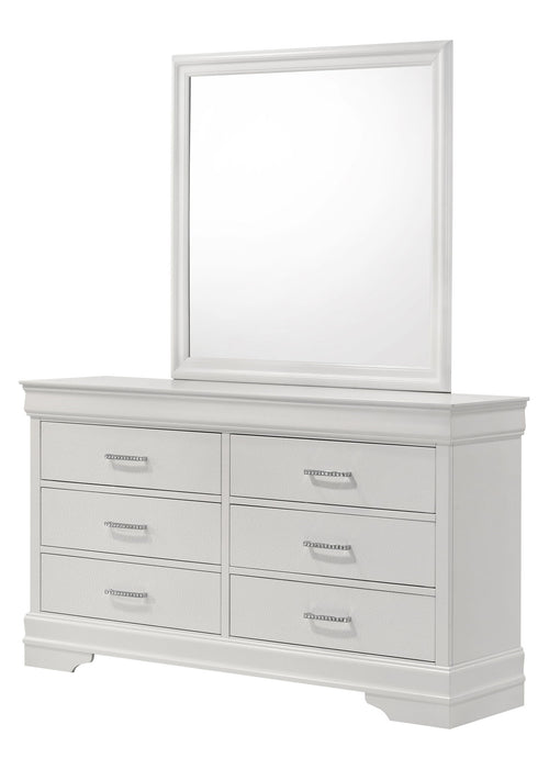 Amalia - Dresser & Mirror - White