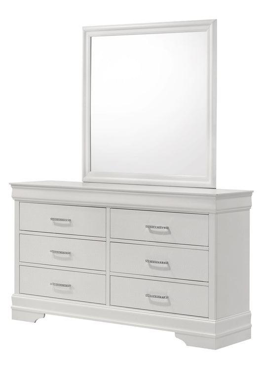 Amalia - Dresser & Mirror - White