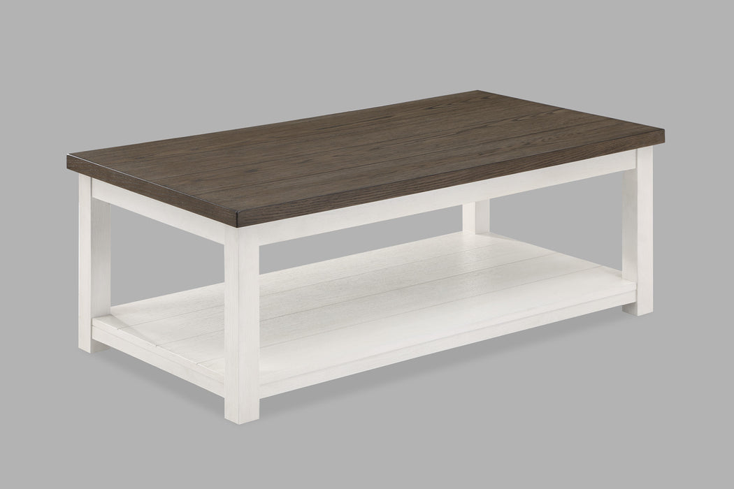 Dakota - Coffee Table With Casters - White