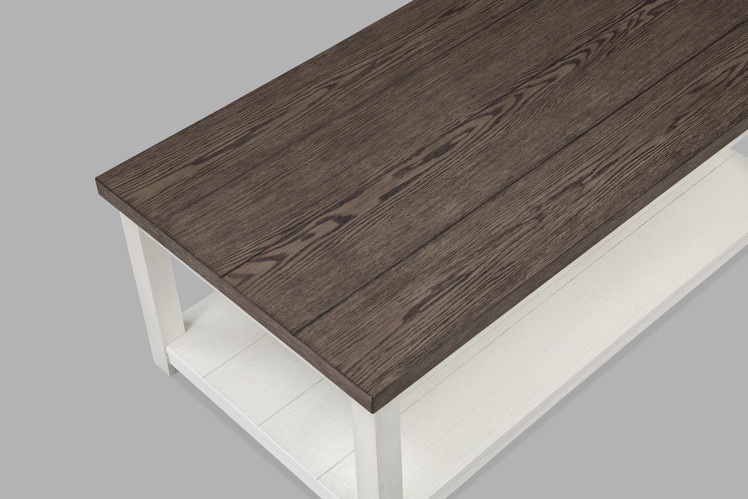 Dakota - Coffee Table With Casters - White
