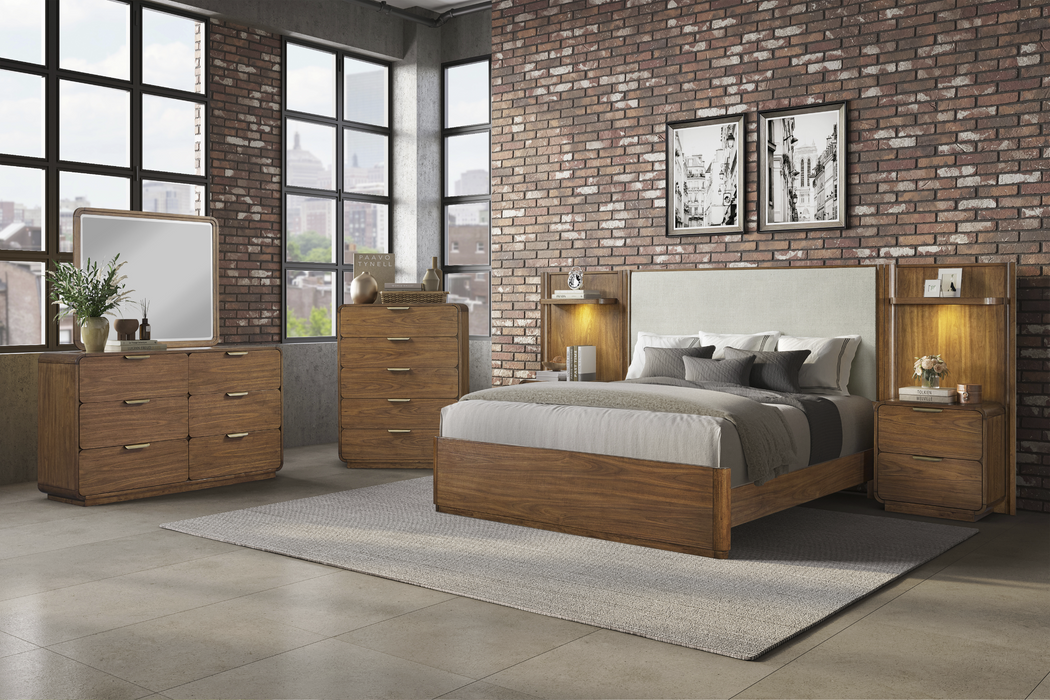 Westfield Upholstered Wall Bedroom Set