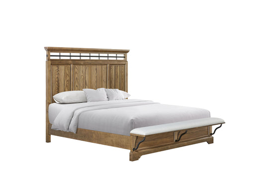 Bellamy Lane - Panel Bed With Bench