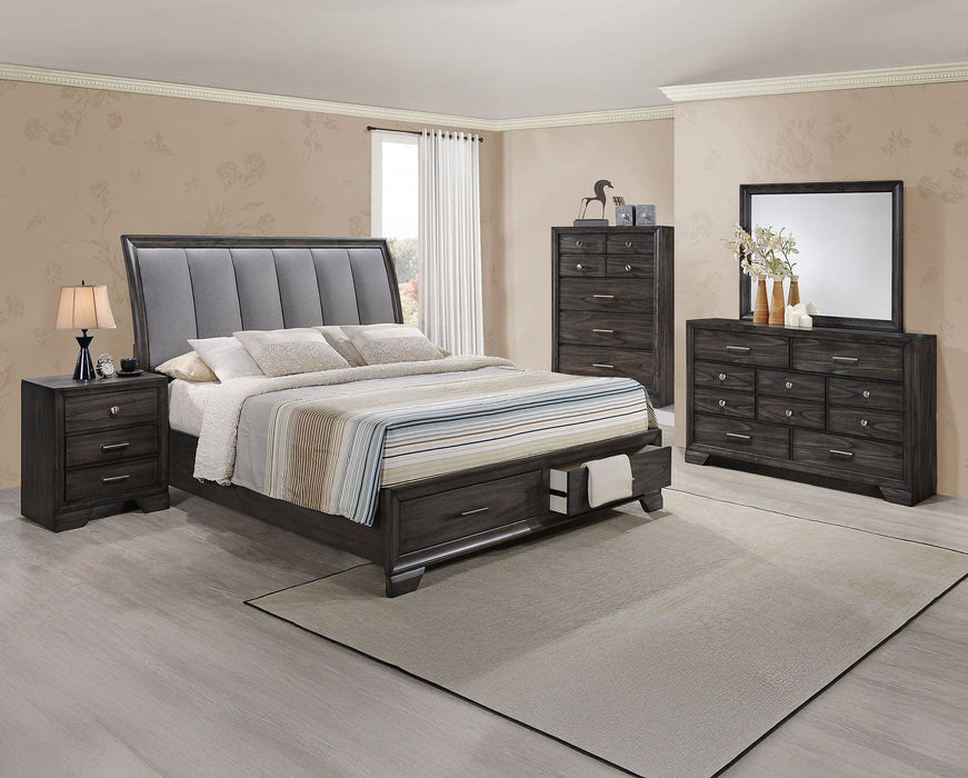 Jaymes - Queen 5 Piece Bedroom Set - Gray