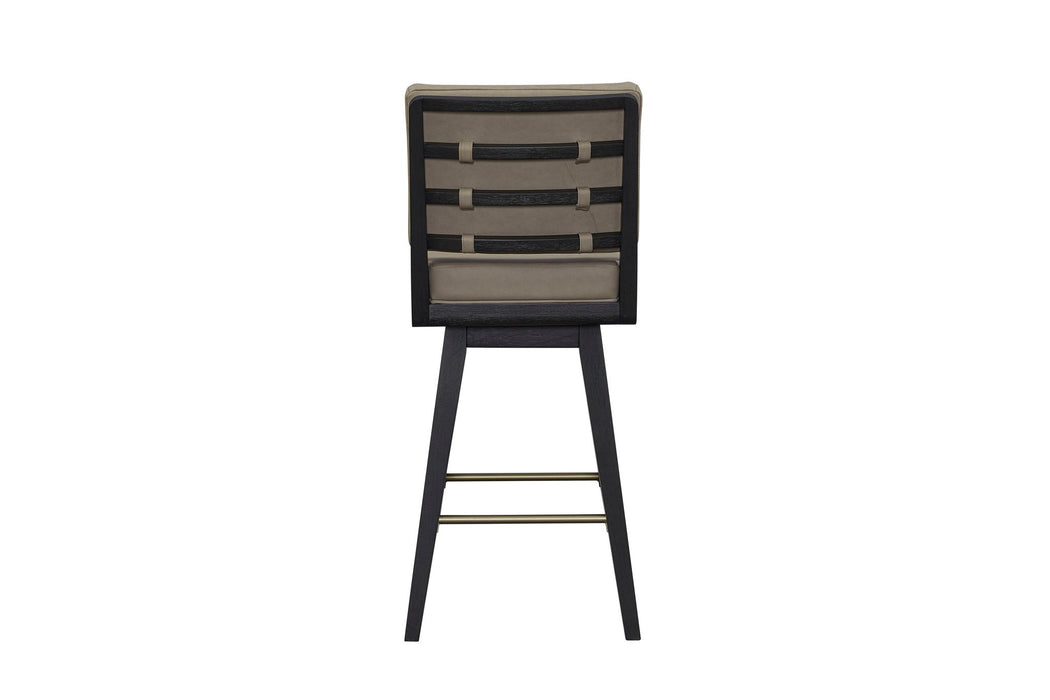 Elure - Leather Swivel Bar Stool (Set of 2)