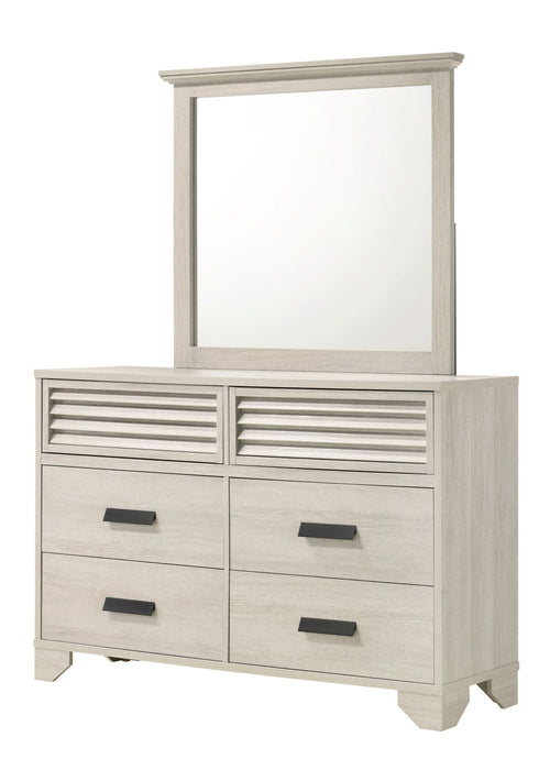 Sarter - Dresser & Mirror - White