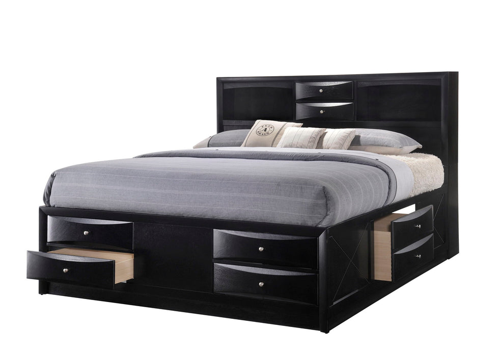 Emily - King Bed - Black