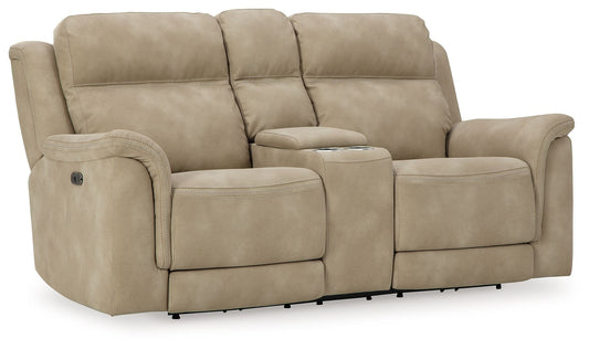Next-Gen Durapella - Reclining Power Loveseat With Console