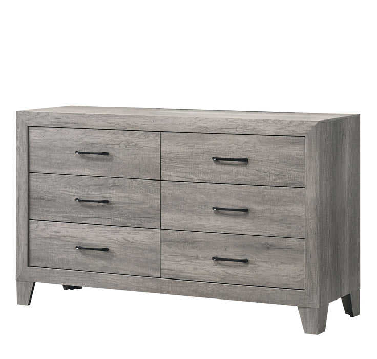 Hopkins - Queen 4 Piece Bedroom Set - Gray