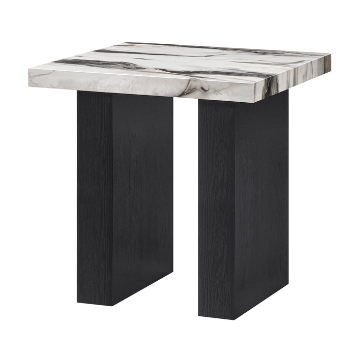 Vega 3Pc Faux Marble Coffee Table Set