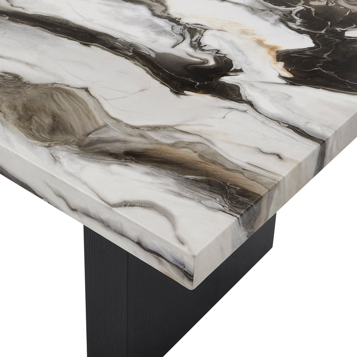 Vega 3Pc Faux Marble Coffee Table Set