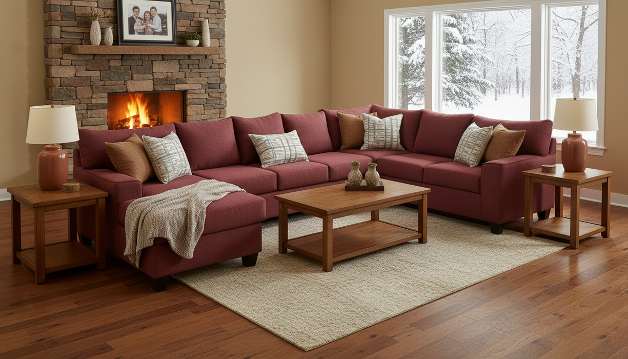 4200 3 Piece Sectional Sofa by L&A