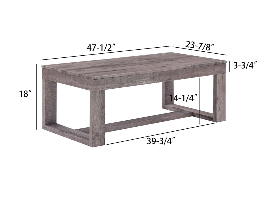 Knott - Table Set (Coffee & 2 End Tables) - Light Brown