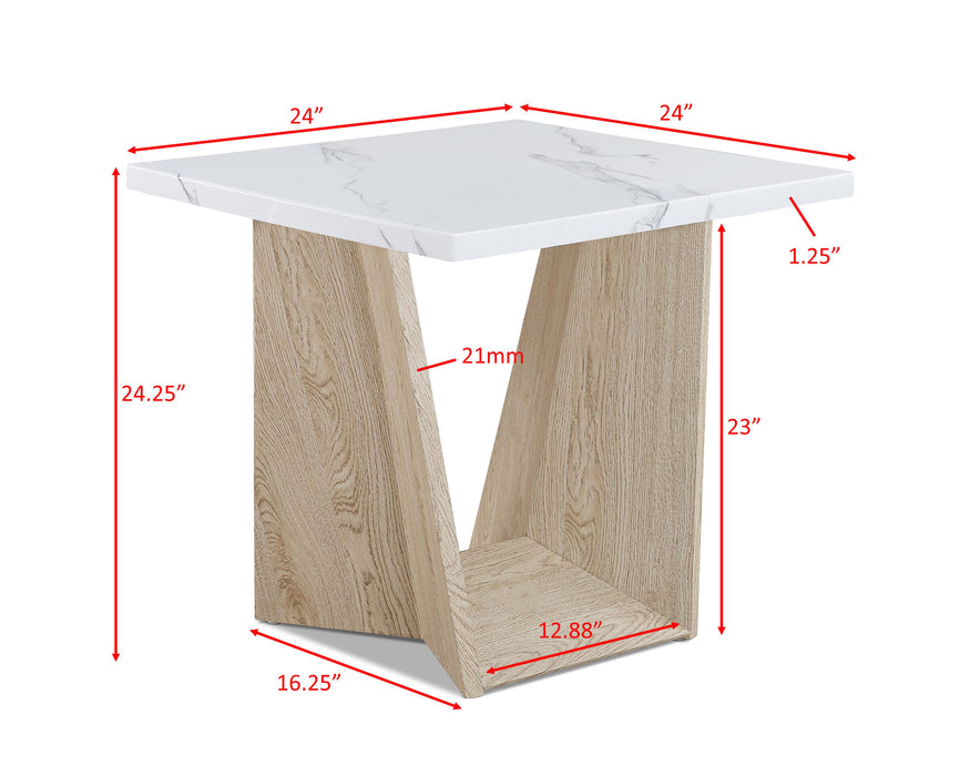 Adea - 3 Piece Cocktail Set - White Oak