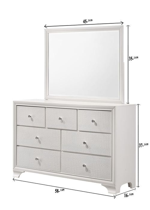 Lyssa - King 4 Piece Bedroom Set - White