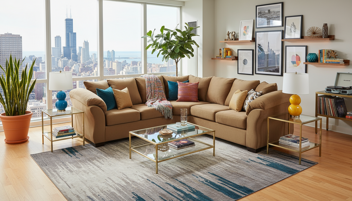 4545 2 Piece Sectional by L&A Customs - 50 colors available