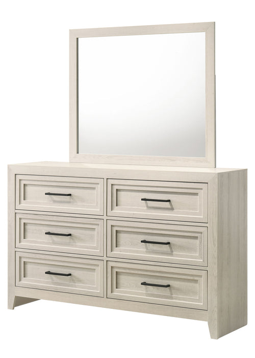 Lorraine - Dresser & Mirror - Antique White