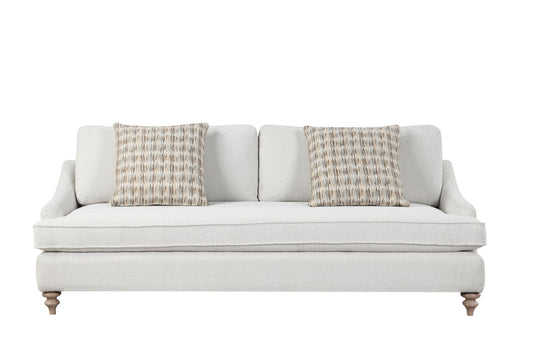 Citrus Heights - Sofa With 2 Pillows - White
