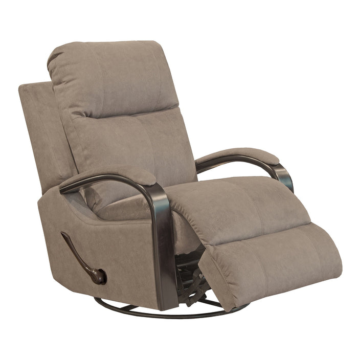 Niles #4703 Wood Arm Swivel Recliner in 3 Color Choices