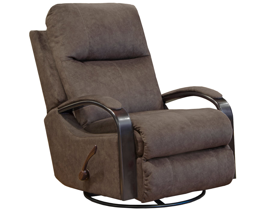 Niles #4703 Wood Arm Swivel Recliner in 3 Color Choices