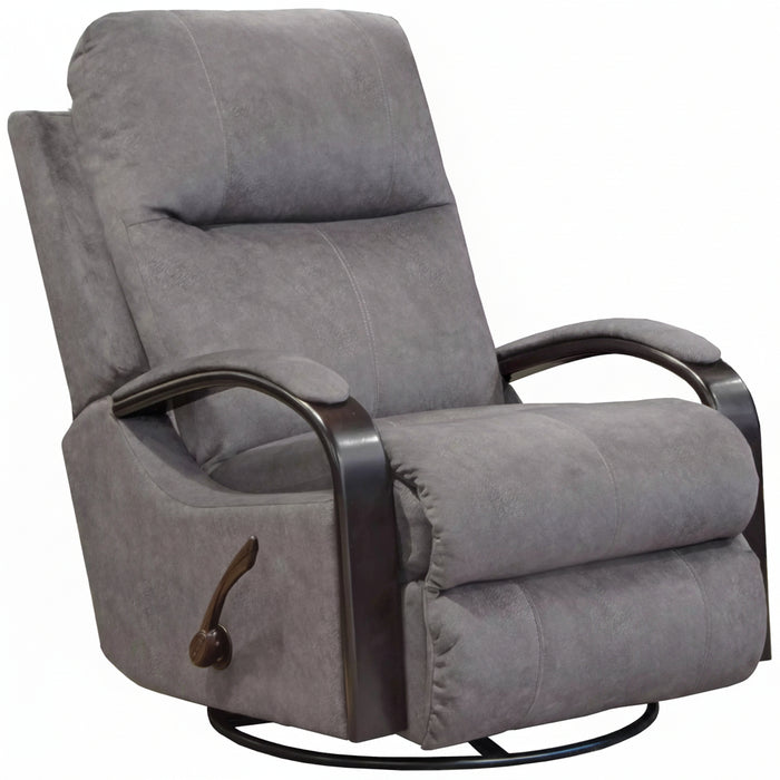 Niles #4703 Wood Arm Swivel Recliner in 3 Color Choices