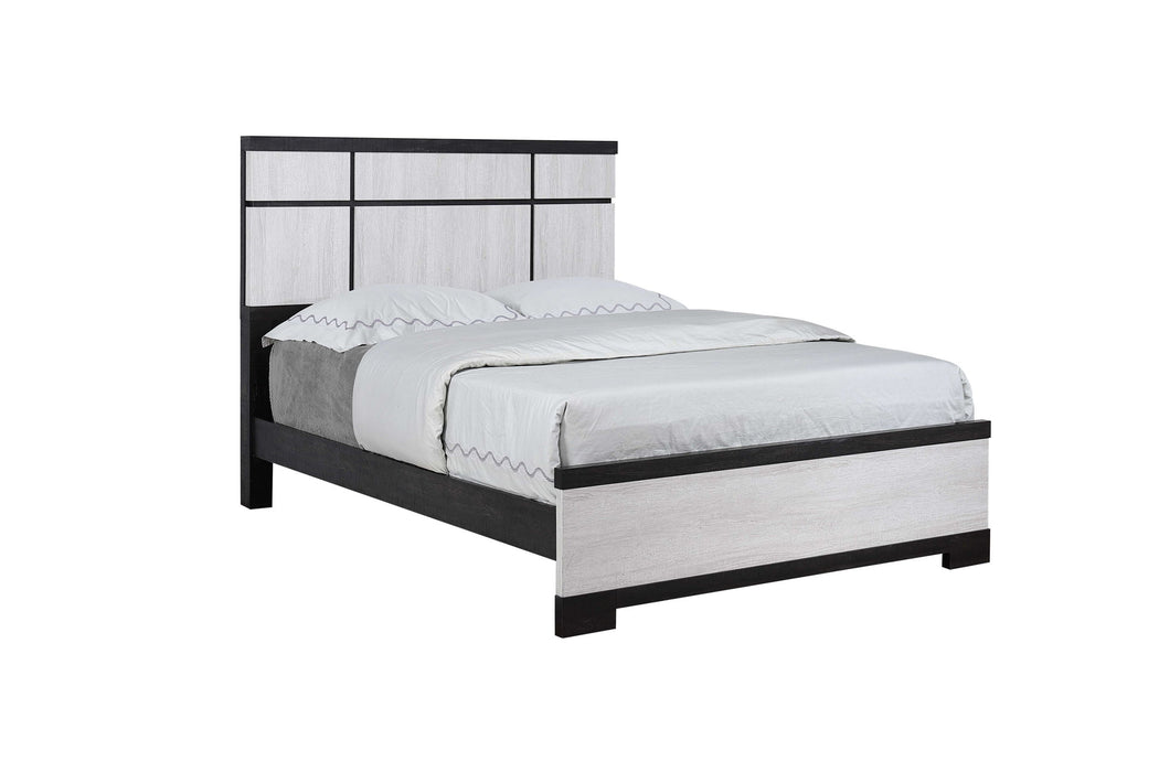 Remington - King 5 Piece Bedroom Set - Black / White