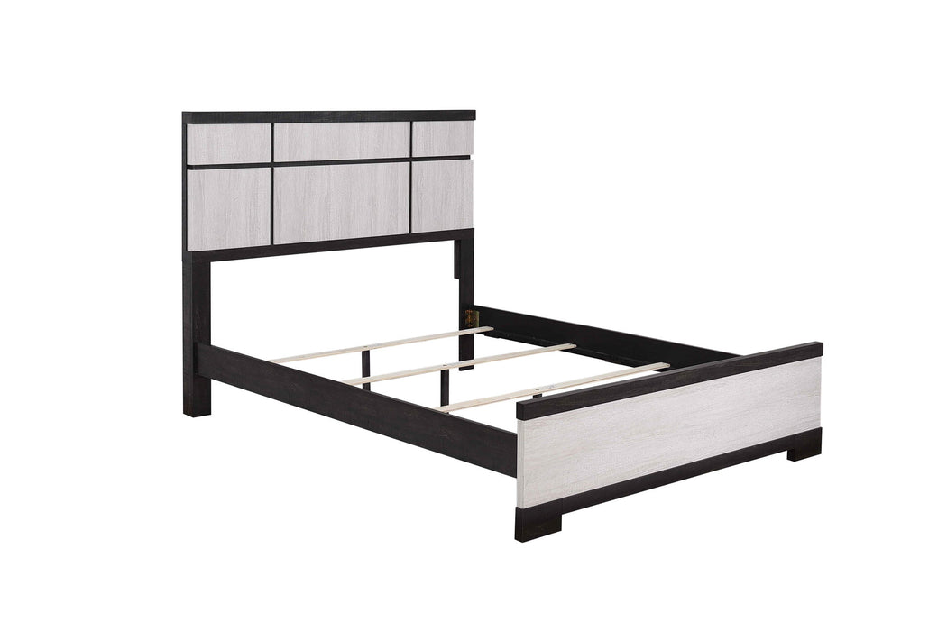 Remington - Queen 4 Piece Bedroom Set - Black / White