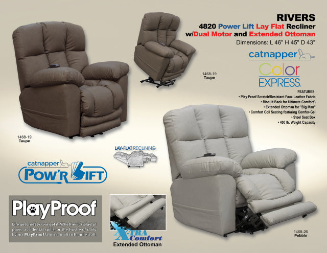 Extended Footrest LIFT Recliner 4820