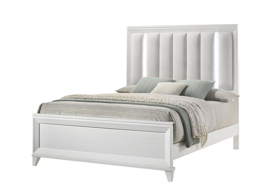 Cressida - Queen Bed With Slats - White