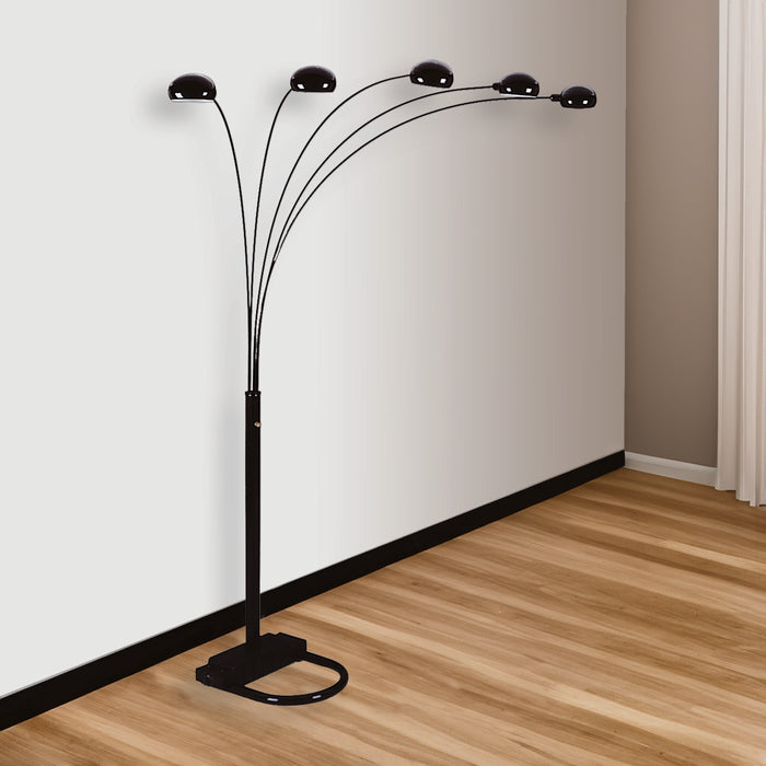 Peacock - Shade Floor Lamp - Black