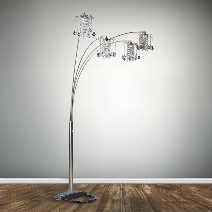 Rain Drop - Arc Lamp - Pewter