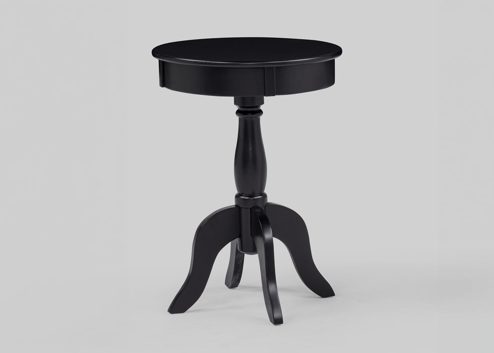 Romy White or Black Chairside Pedestal Table