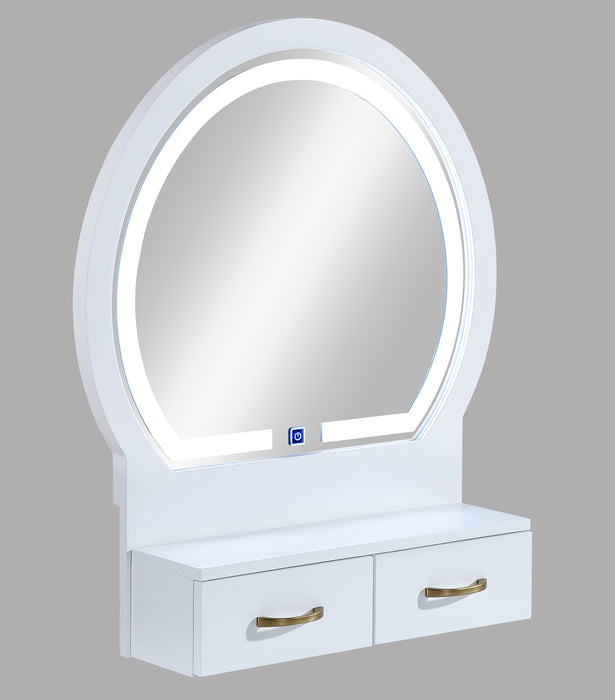 Cecilia - Vanity Table & Stool - White