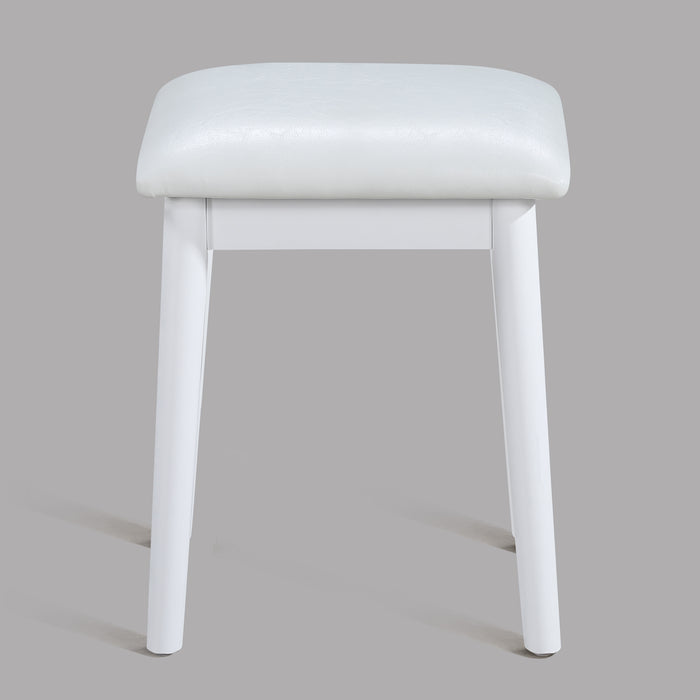 Cecilia - Vanity Table & Stool - White