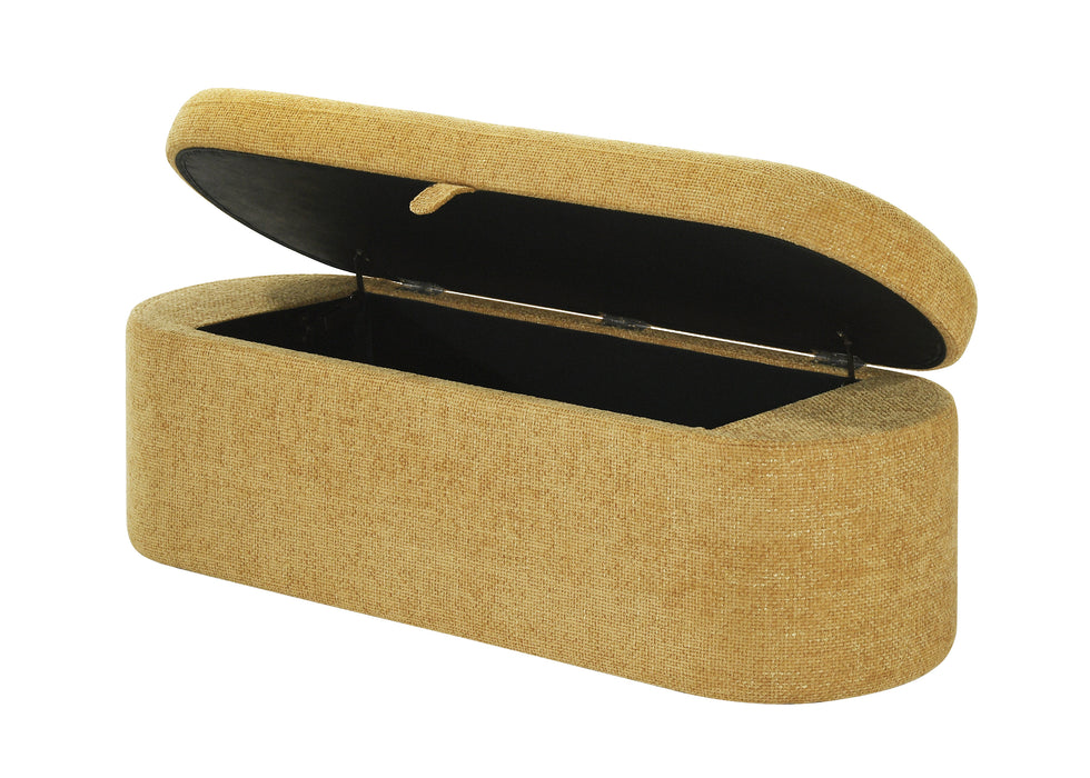 Philipa - Storage Bench - Gold Tweed