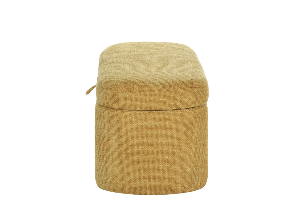 Philipa - Storage Bench - Gold Tweed