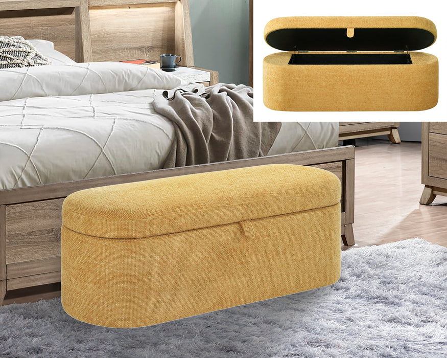 Philipa - Storage Bench - Gold Tweed