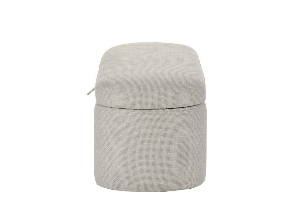 Philipa - Storage Bench - Oatmeal Tweed