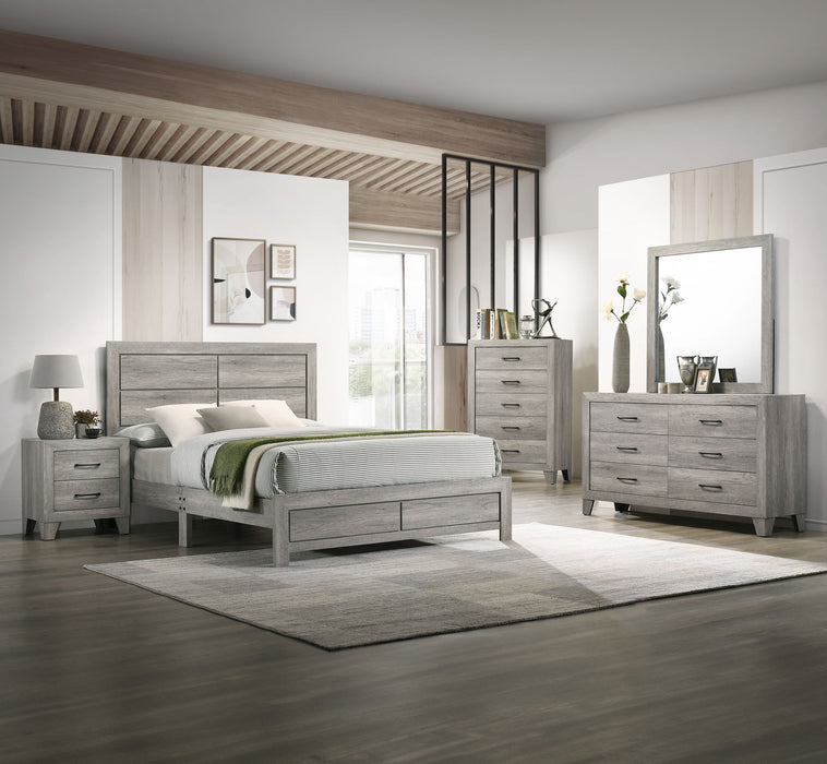 Hopkins - Queen 4 Piece Bedroom Set - Gray