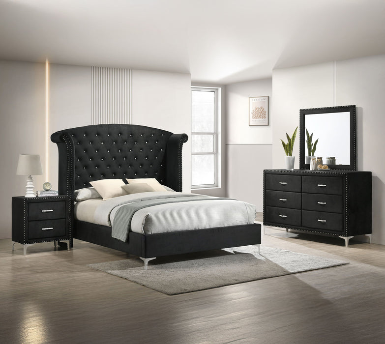 Lucinda - King 4 Piece Bedroom Set - Black