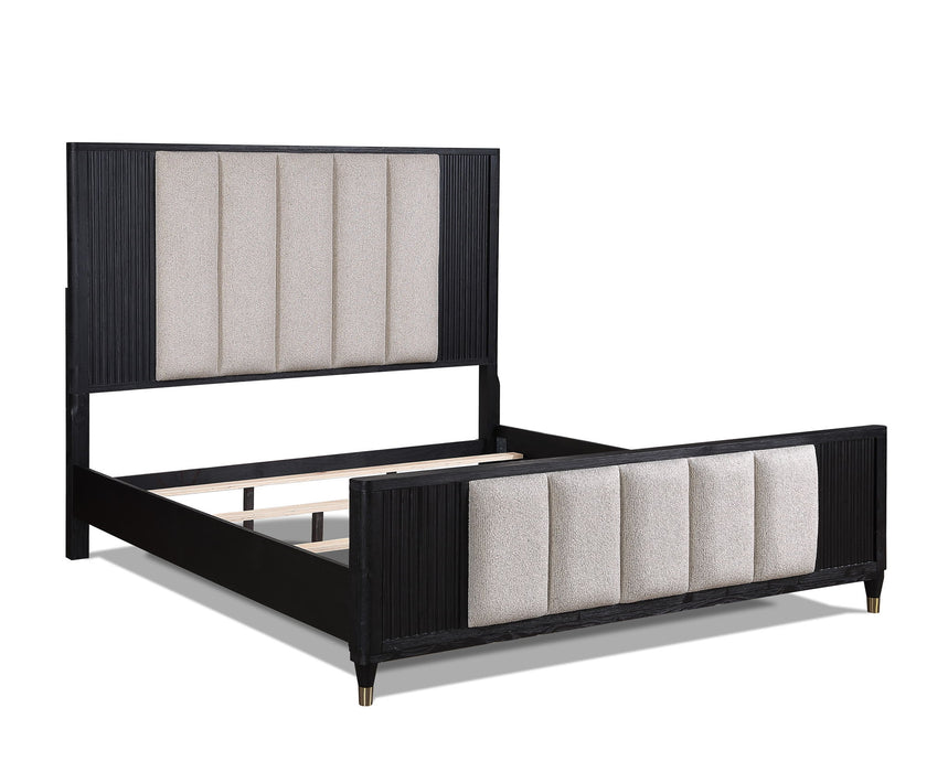 Kara - King 4 Piece Bedroom Set - Black