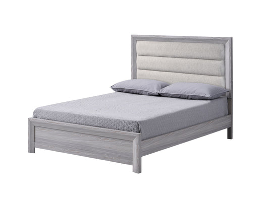 Adelaide - Upholstered Queen Bed - Drift Wood