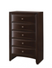 Crown Mark Emily Chest in Dark Cherry image
